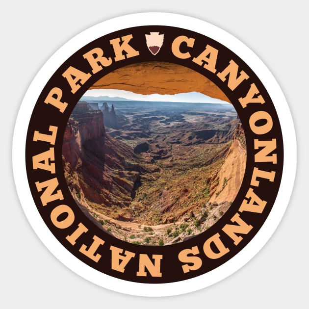 Canyonlands National Park circle Sticker by nylebuss